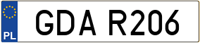 Trailer License Plate